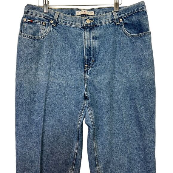 Tommy Hilfiger Womens 16/R31 Relaxed Straight Leg High Waist Denim Jeans - Picture 9 of 16